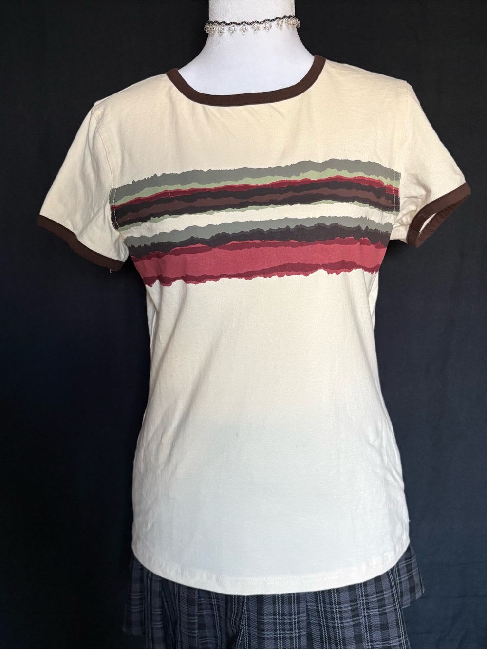 Vintage Short-Sleeve Stripe Ringer Tee - Brand: